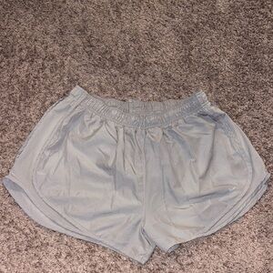 Nike Women's Pale Gray Athletic Running Shorts